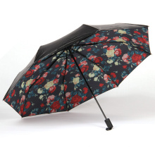 A17 paraguas plegable de paraguas de flores de 5 pliegues